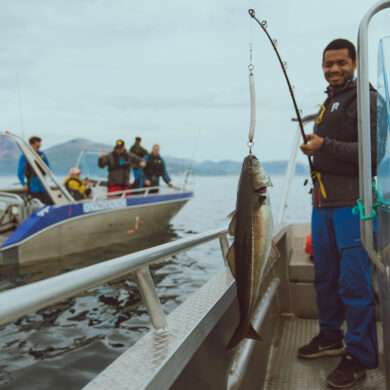 Alternative view of Fishing in Lyngen